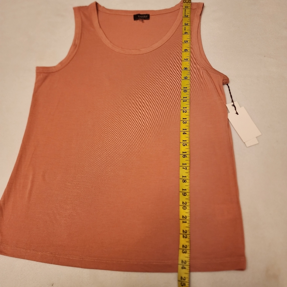 Crosby Dusty Rose Stretch Tank Top - Picture 4 of 9